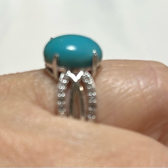 NWT sleeping Beauty Turquoise Sterling Silver Ring Size 7 - Picture 3 of 5